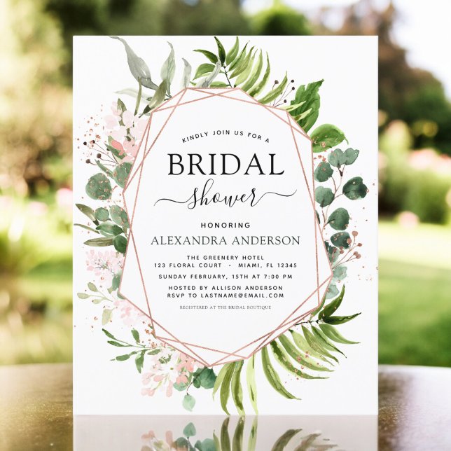 Bröllopsfest för brud Budget Greenery Rose Gold In (Skapare uppladdad)