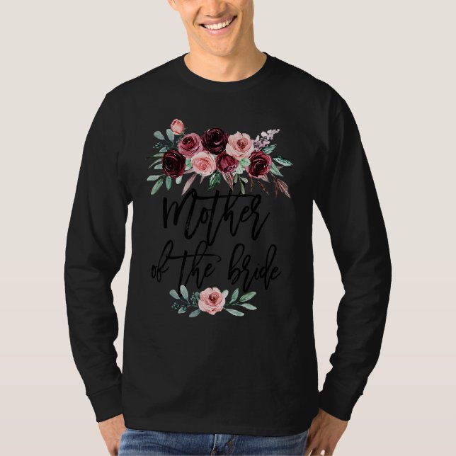 Bröllopsfest För Brud Mamma Mor Till Bruden T Shirt (Framsida)