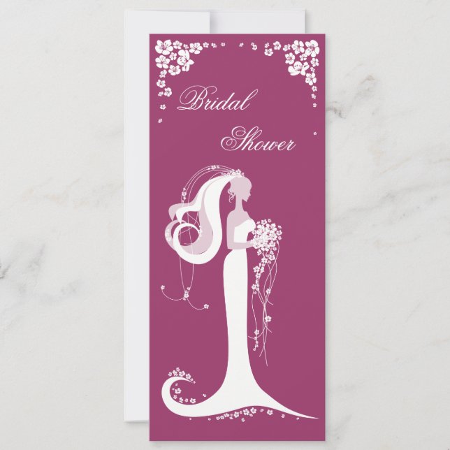 Bröllopsfest för elegant brud - inbjudan (Framsida)