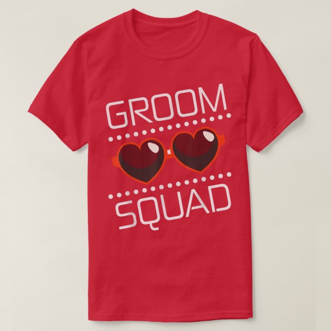 Bröllopsfest för groomfyrkantig t shirt (Design framsida)