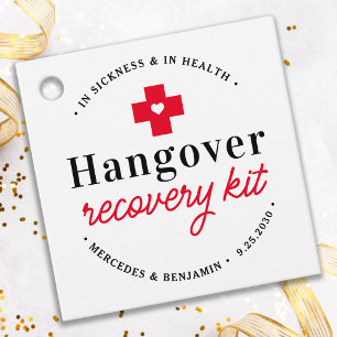 Bröllopsfest för Hangover Recovery Kit Personlig Gåvor Etiketter