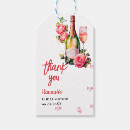 Bröllopsfest för Petals And Prosecco Tack Presentetikett