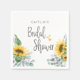 Bröllopsfest för solrosor pappersservett