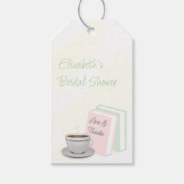 Bröllopsfest för te och böcker presentetikett