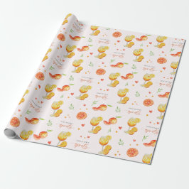 Bröllopsfest Förälskad Vid Första Spritz Citrus Ap Presentpapper