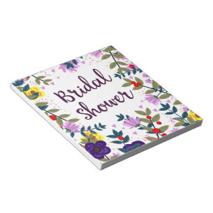 Bröllopsfest Gamla Blommor Anteckningsblock