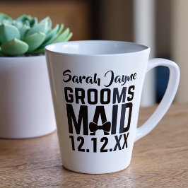 Bröllopsfest Groomsmaid Gift Latte Mugg