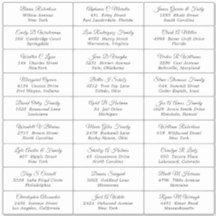 Bröllopsfest Guest-adressetikett