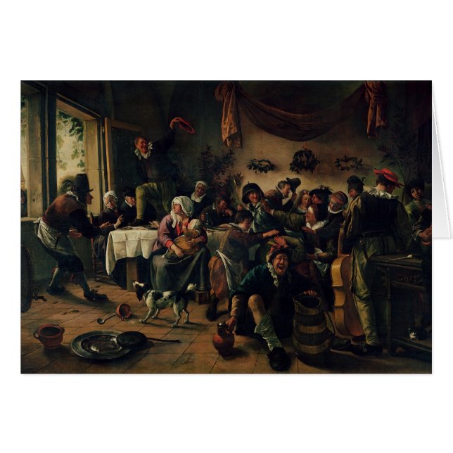 Bröllopsfest Hälsningskort (Framsidan Horizontal)