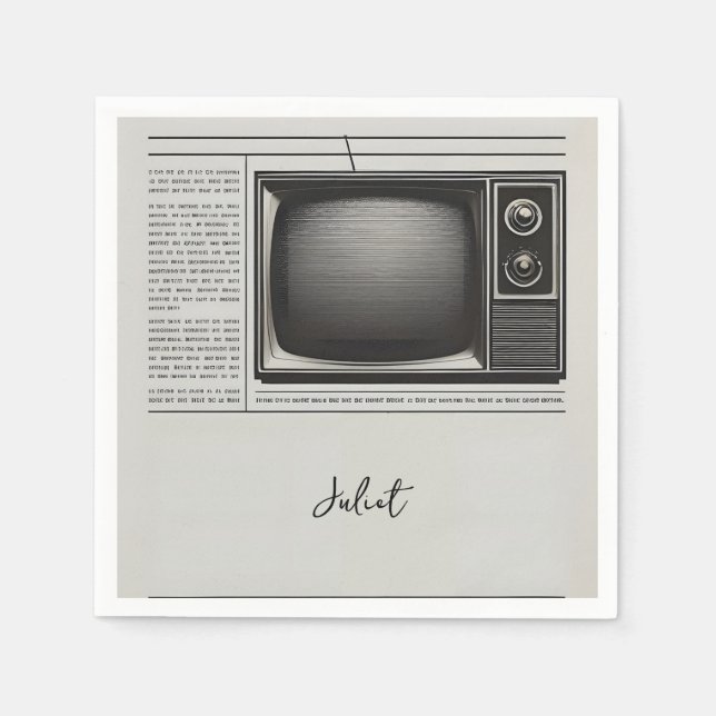 Bröllopsfest i gammaldags stil med gamla tidningss pappersservett (Framsidan)