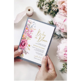 Bröllopsfest-inbjudan för Budget Love is in Bloom