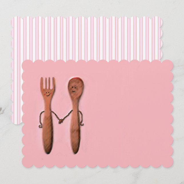 bröllopsfest inbjudningar (Fram/baksida)