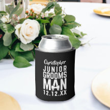 Bröllopsfest Junior Groomsman Namn Can Cooler