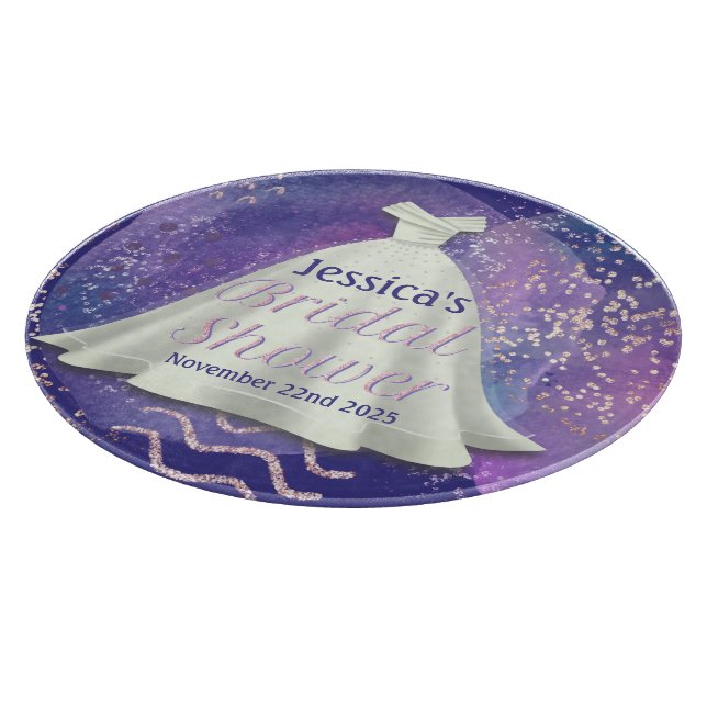 Bröllopsfest Klänning Lila & Roséguld Glam (Hörn)