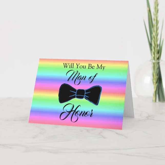 Bröllopsfest-kort för Frieri av heder Kort (Framsida)