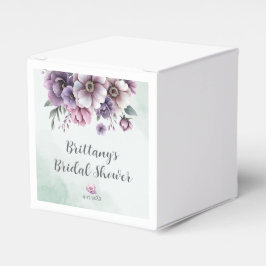 Bröllopsfest Lavendel & Grön Blommig  Presentaskar