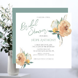 Bröllopsfest Lysande sommarblommor Elegant Inbjudningar