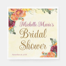 Bröllopsfest med blomsterlig hösttema