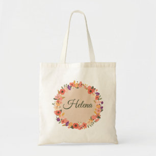 Bröllopsfest med blomsterträdgård/Bröllopsdusch Tygkasse