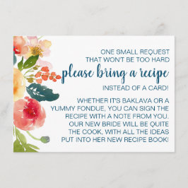 Bröllopsfest med blomsterträdgård - Ta med ett rec Tilläggskort