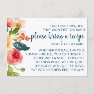 Bröllopsfest med blomsterträdgård - Ta med ett rec Tilläggskort