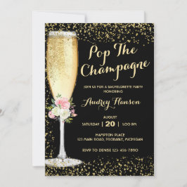 Bröllopsfest med champagnebrunch inbjudan