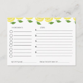 Bröllopsfest med citrontema receptförfrågan tilläggskort