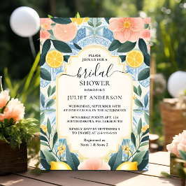 Bröllopsfest med lime och citron för bruden Arch F Inbjudningar