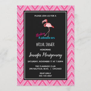 Bröllopsfest med rosa flamingo - Flockande fantast Inbjudningar