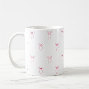 Bröllopsfest med rosa slinga kaffemugg