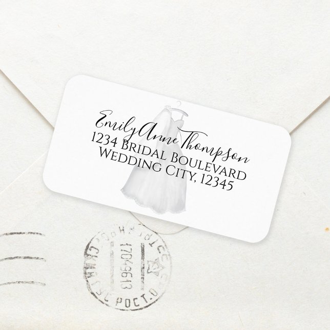 Bröllopsfest Modern Personlig Utskick Adressetikett (Skapare uppladdad)