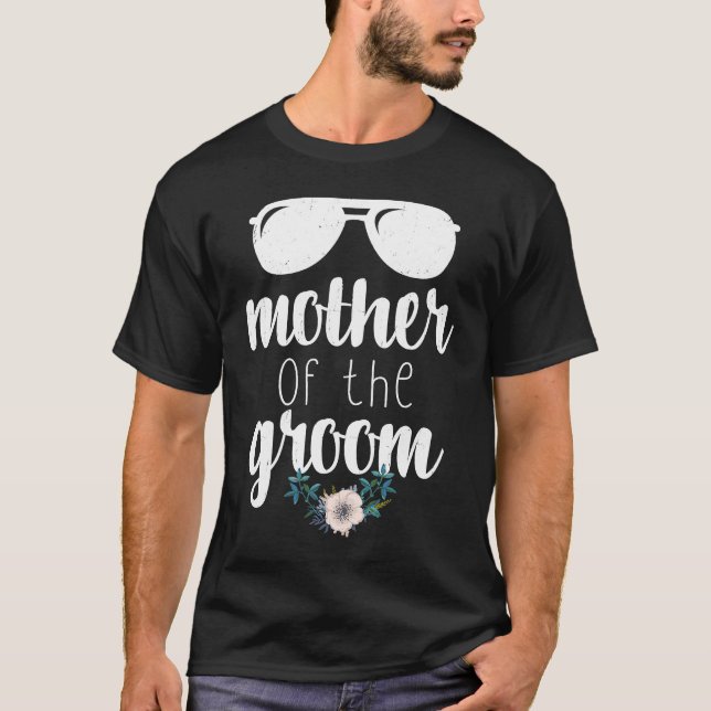 Bröllopsfest Mor i Groom T Shirt (Framsida)
