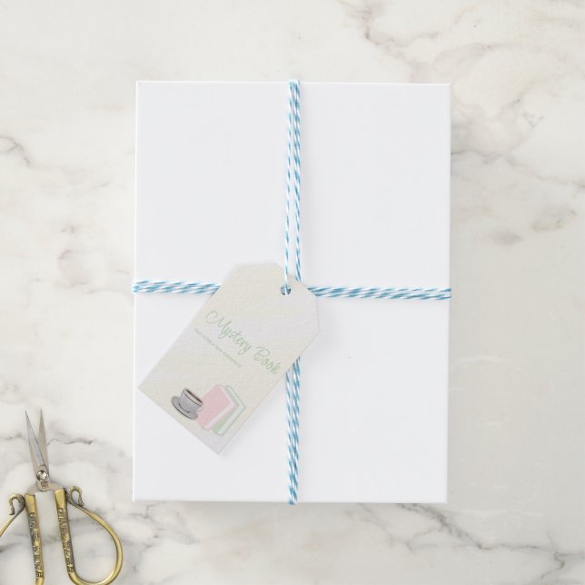 Bröllopsfest-mysterybok om te och böcker presentetikett (Med Snöre)