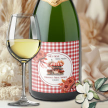 Bröllopsfest på landsbygden med rutig duk 