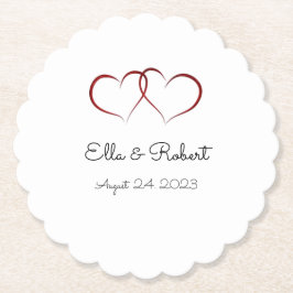 Bröllopsfest Papper Underlägg