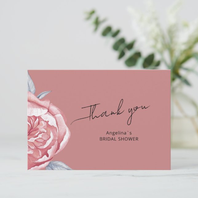 Bröllopsfest platt tackkort  tack kort (Stående Fram)