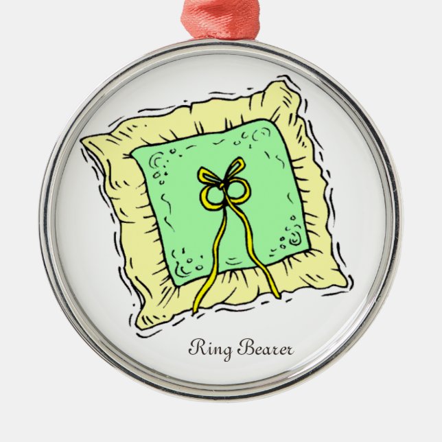 Bröllopsfest Ring Bearer jul Ornament Gift (Framsidan)