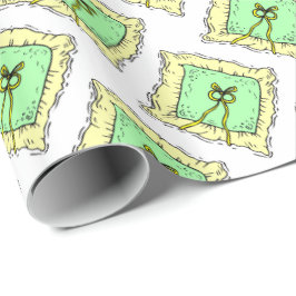 Bröllopsfest Ring Bearer Pillow Wrapping Papper Presentpapper