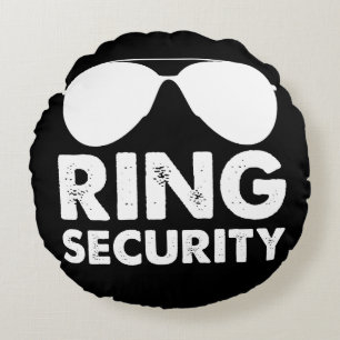 Bröllopsfest Ring Säkerhet Bröllopsring Rund Kudde