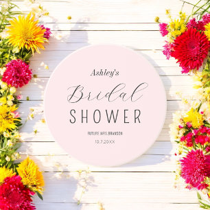 Bröllopsfest Rosa Svart Chic Underlägg