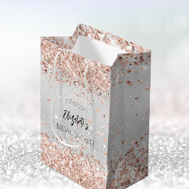 Bröllopsfest silver roséguld namn