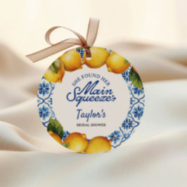  Bröllopsfest sommar citron  Gåvor Etiketter