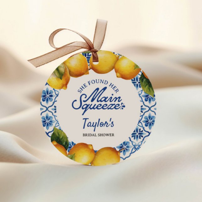  Bröllopsfest Sommars Citron  Gåvor Etiketter (Skapare uppladdad)
