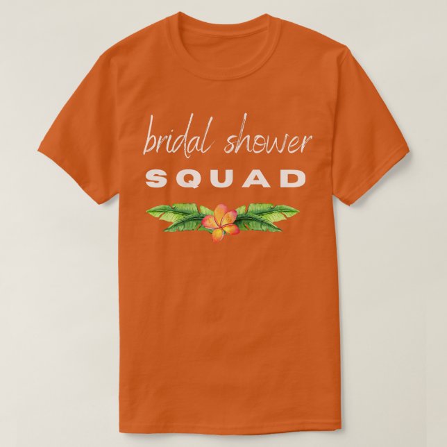 Bröllopsfest SQUAD Roligt Bachelorette-helg Brud T Shirt (Design framsida)