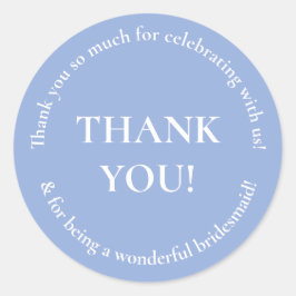 Bröllopsfest-Tack-favoritmärke Runt Klistermärke