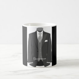 Bröllopsfest Tuxedo Groomsman Mugg Gift