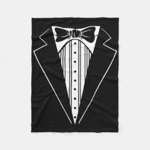 Bröllopsfest Tuxedo Matchande Speningsfest Rolig Fleecefilt