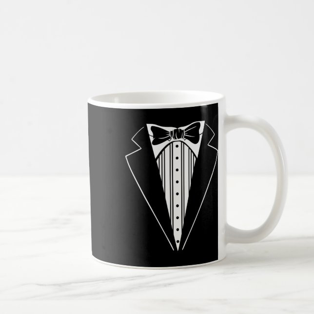 Bröllopsfest Tuxedo Matchande Speningsfest Rolig Kaffemugg (Höger)