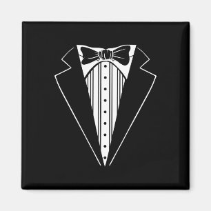 Bröllopsfest Tuxedo Matching Bachelor Party Funny Magnet