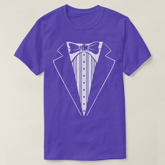 Bröllopsfest Tuxedo Matching Bachelor Party Funny T Shirt (Design framsida)